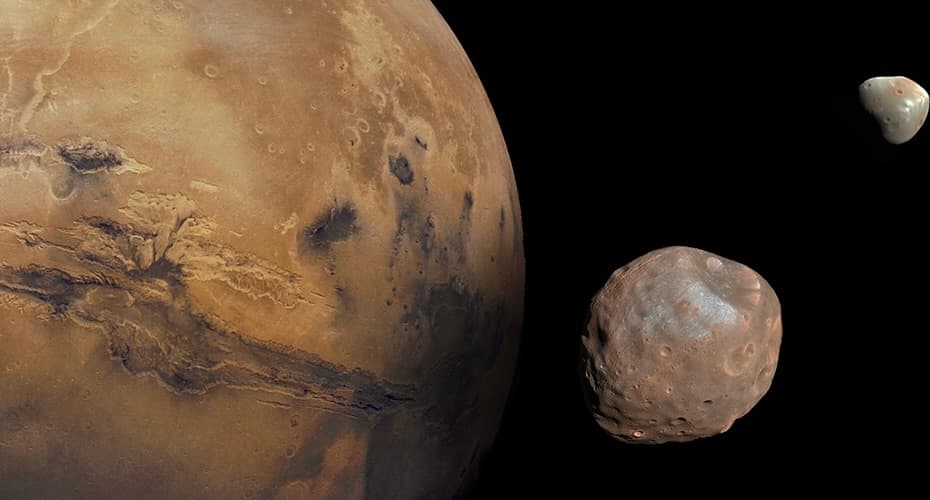 Mars moons, Phobos and Deimos